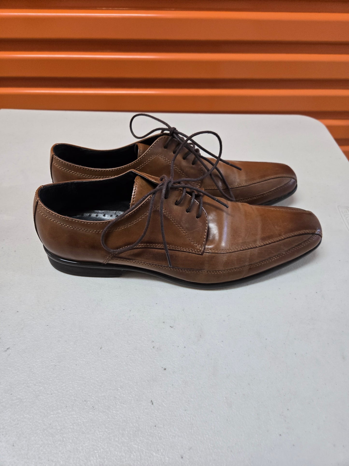 Kenneth Cole New York Extra Fast Mens Dress Shoes Brown Leather 10M US, 9 UK,43 EUR