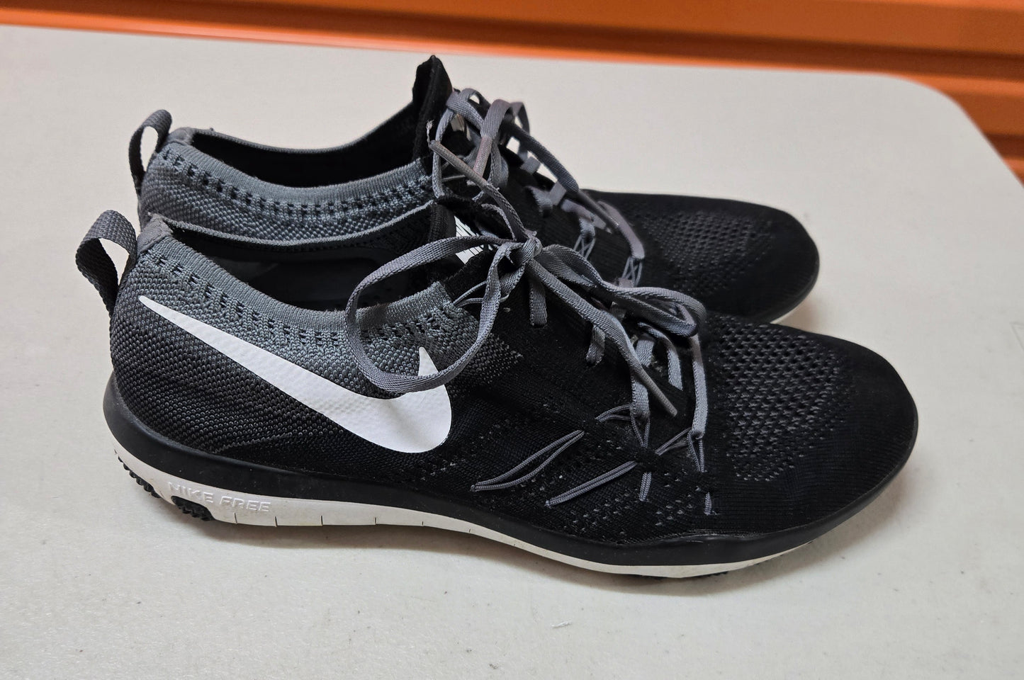 Nike Free Trainer TR Focus Flyknit Womens Shoes Black/Grey 9.5 US, 7 UK, 41 EUR