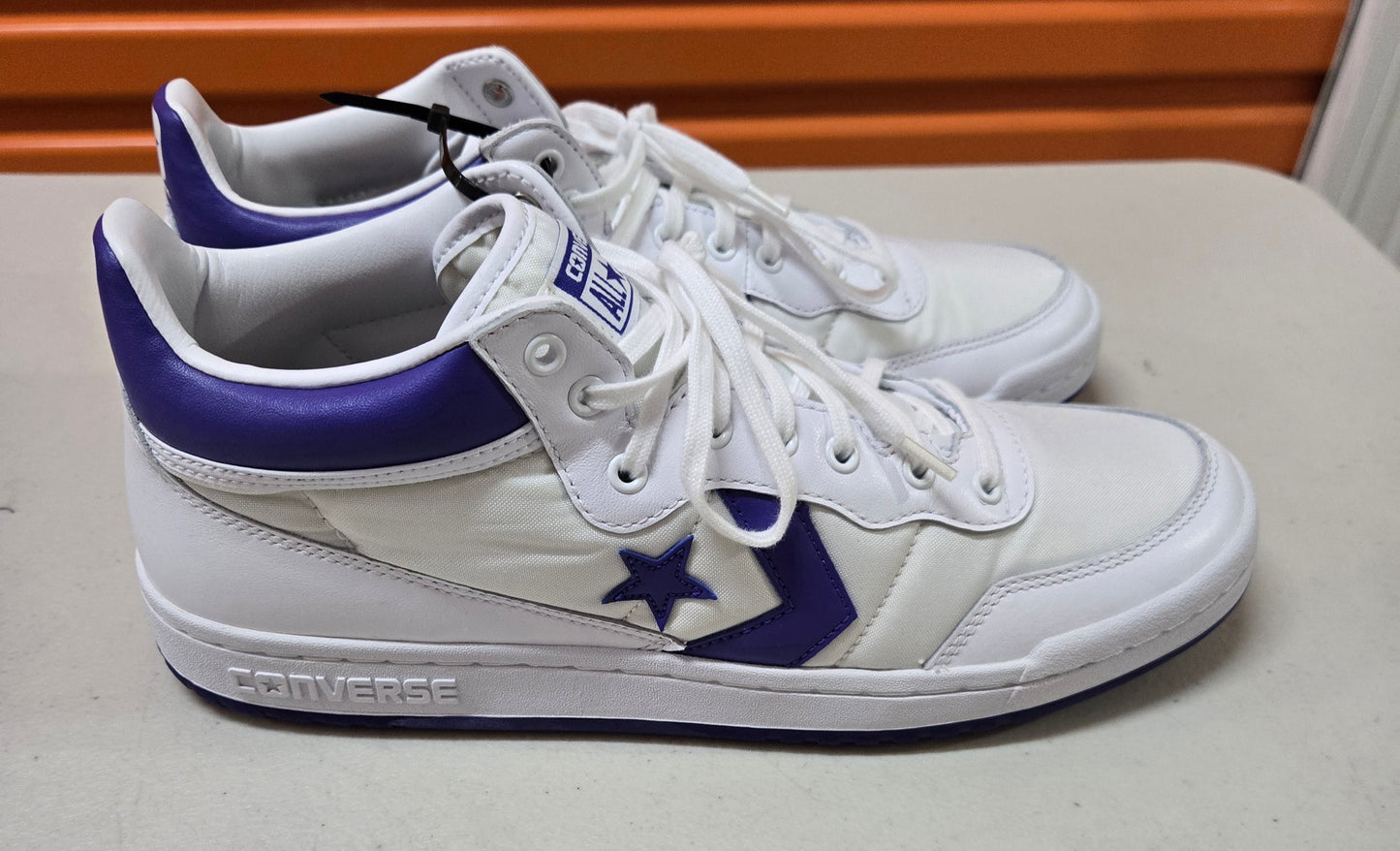 Converse All star Fastbreak 83 Mid Mens Shoes White/Candy Grape Size 12 US, 11 UK, 46.5 EU