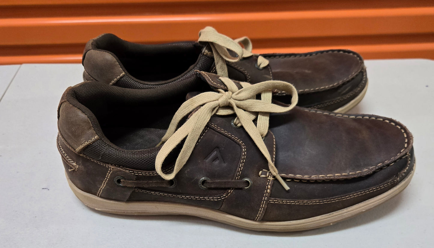 Colorado Spinnaker Mens Boat Shoes Brown Leather Size 11 US, 44 EUR, 10 AU/UK