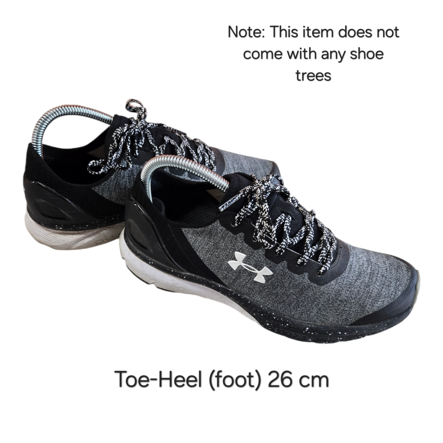Under Armour Charged Escape Womens Shoes Grey/Black Size 9 US, 6.5 UK, 40.5 EUR
