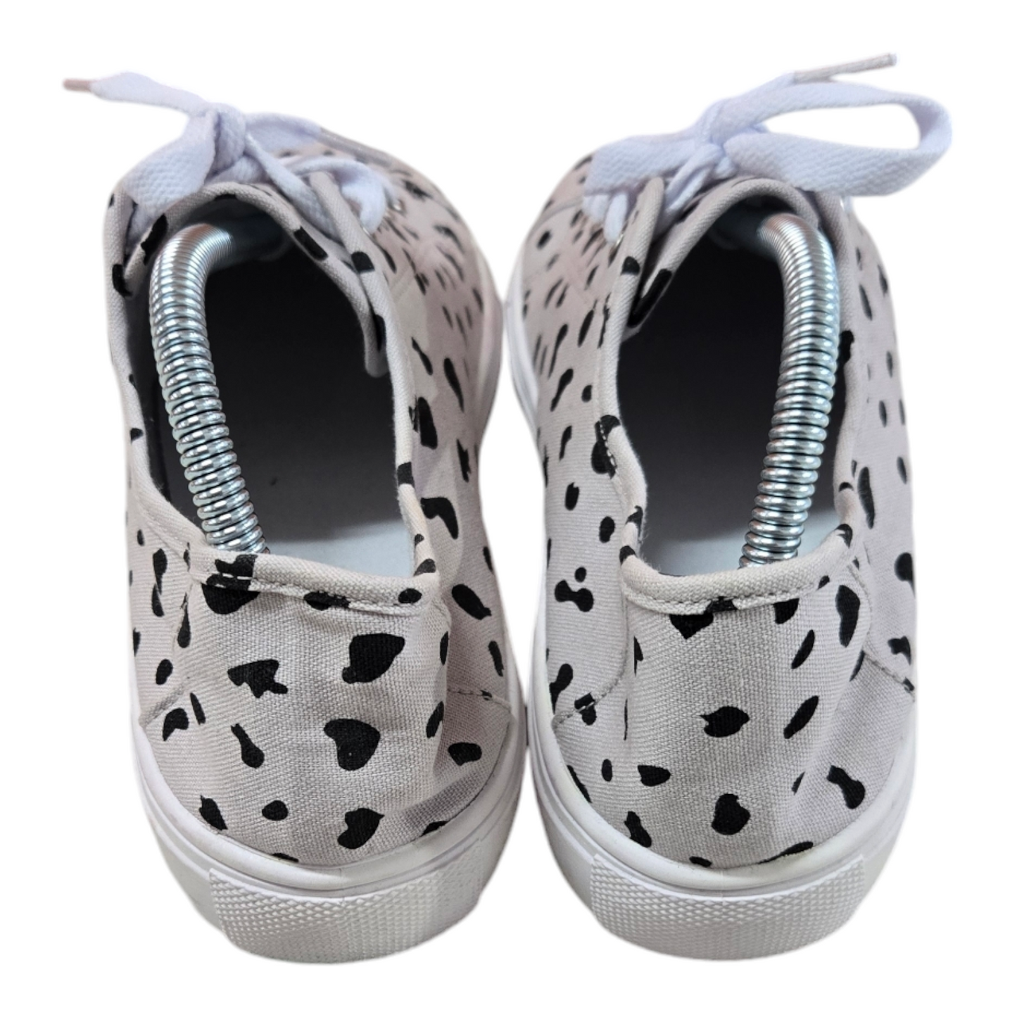 Asos Womens Shoes Dalmatian Print Flat Sneakers Beige Size 10 US, 8 UK, 41 EUR