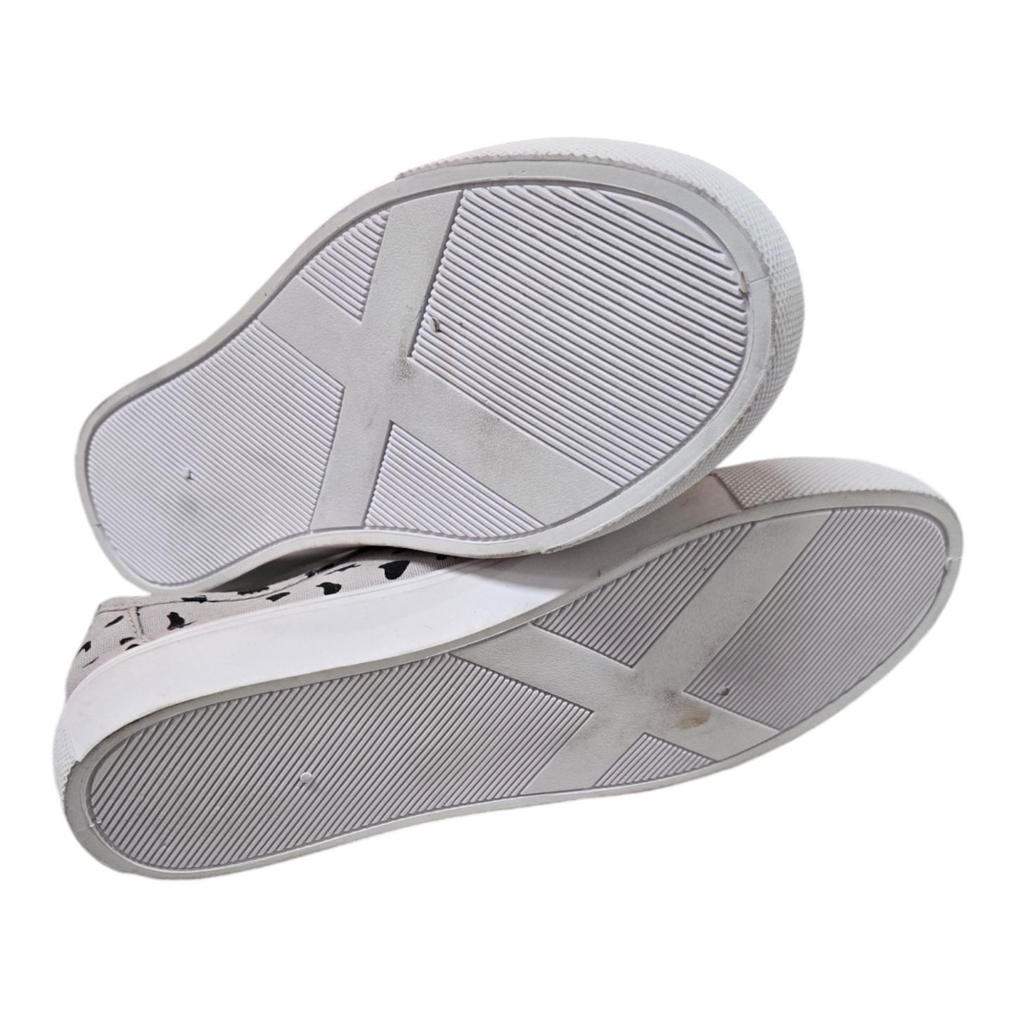 Asos Womens Shoes Dalmatian Print Flat Sneakers Beige Size 10 US, 8 UK, 41 EUR