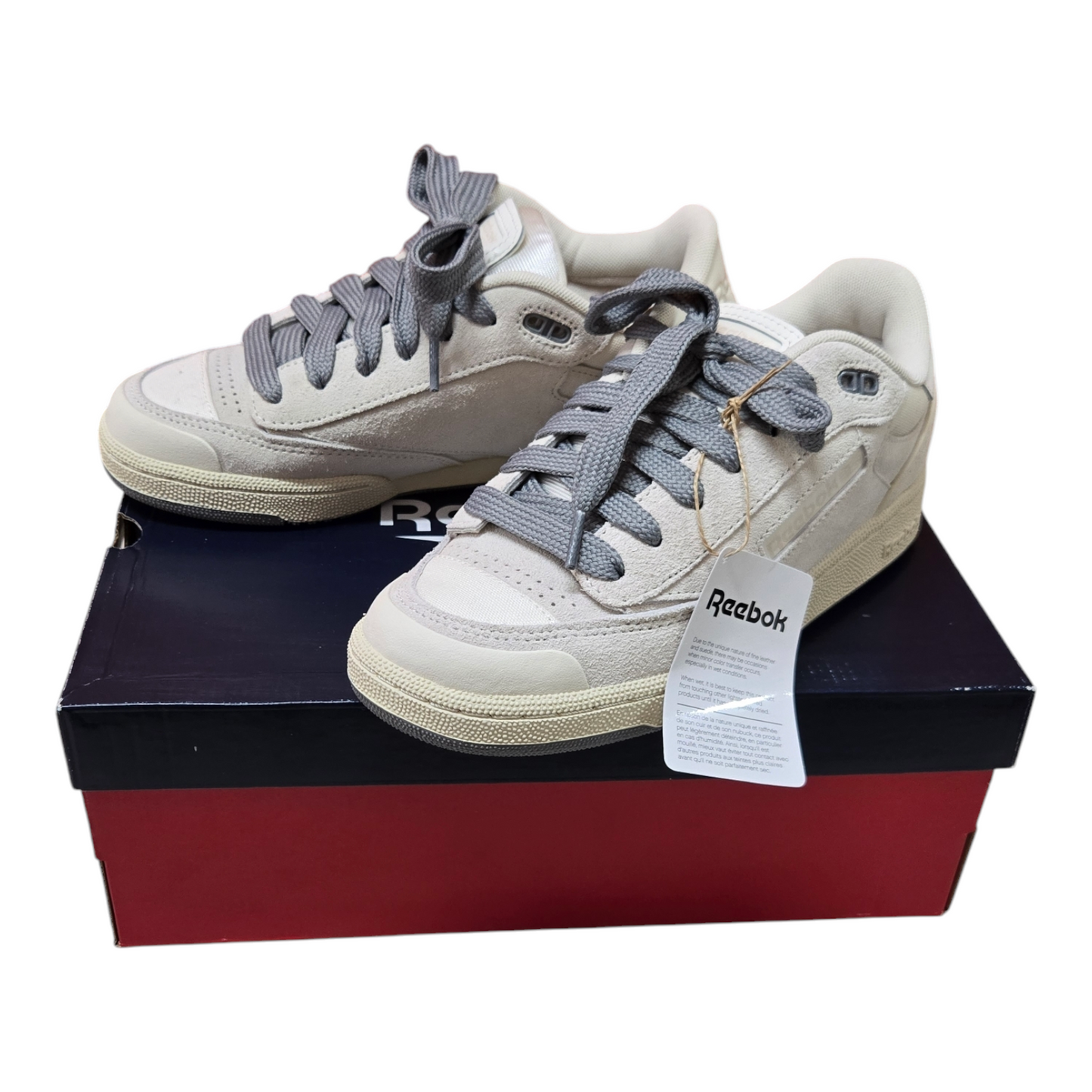 REEBOK Club C Bulc Womens Shoes Chalk/Alabas/Pugry Size 8 US, 5.5 UK, 38.5 EUR