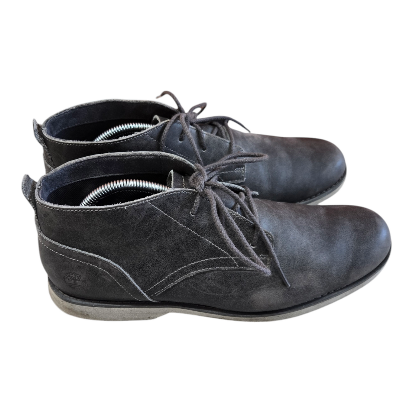 Timberland Stormbuck Lite Chukka Shoes Grey Leather Boots 10W US, 9.5 UK, 44 EUR