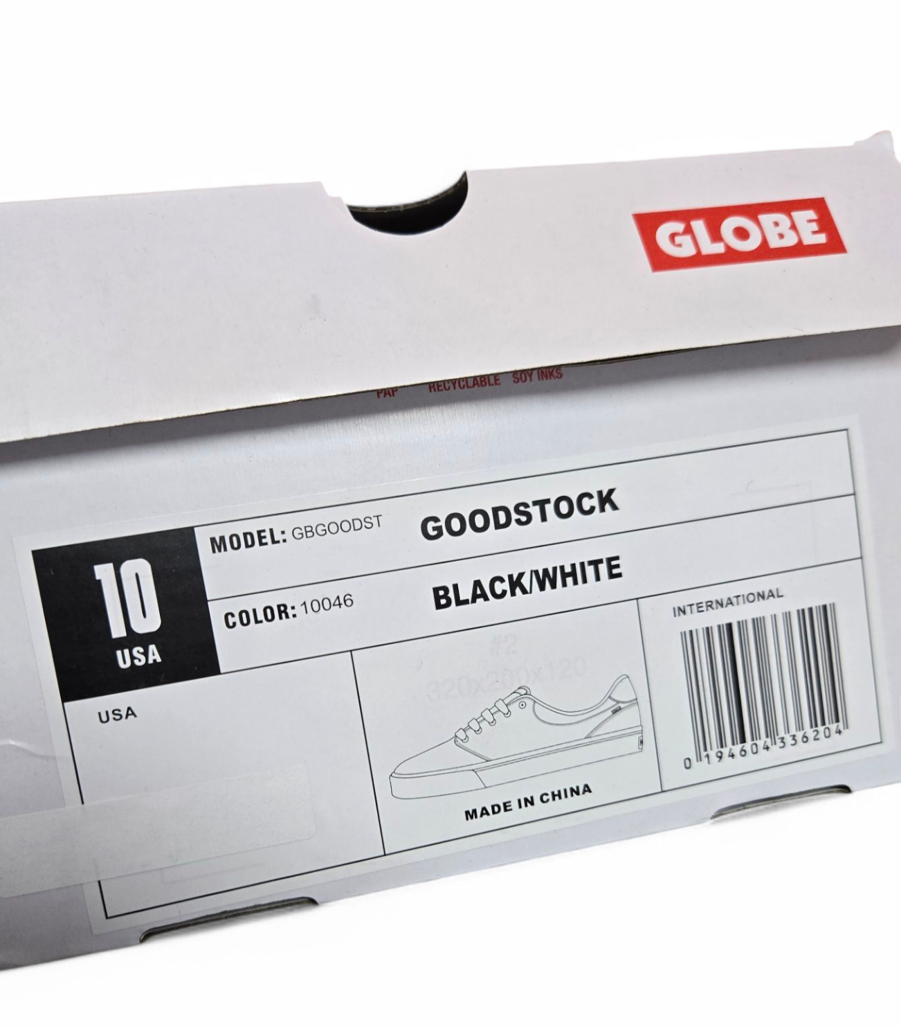 Globe Australia Goodstock Mens Shoes Skateboarding Black Size 10 US, 9 UK, 43 EU