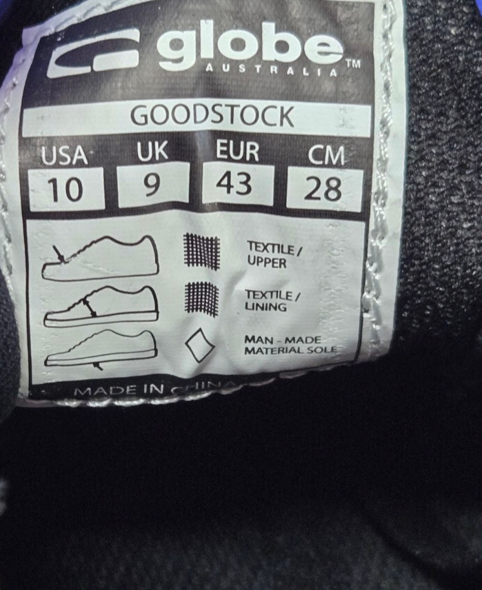 Globe Australia Goodstock Mens Shoes Skateboarding Black Size 10 US, 9 UK, 43 EU