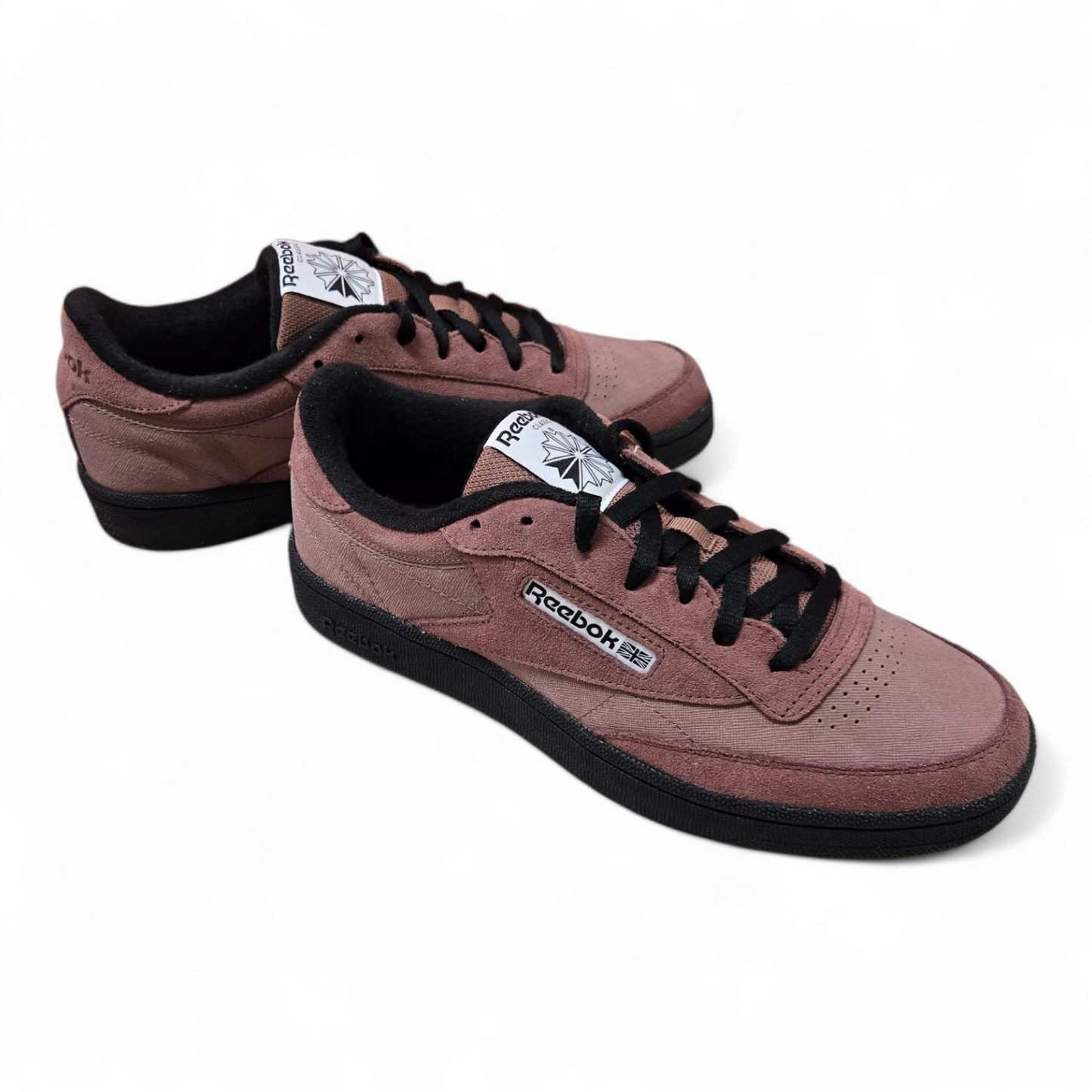 Reebok Club C 85 Tennis Unisex Shoes Brown/Black/White Mens 9 US, 8 UK, 42 EUR🎾