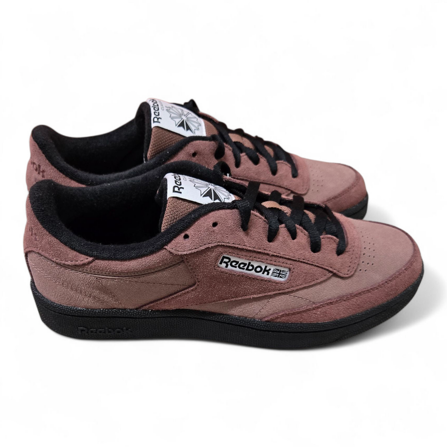 Reebok Club C 85 Tennis Unisex Shoes Brown/Black/White Mens 9 US, 8 UK, 42 EUR🎾