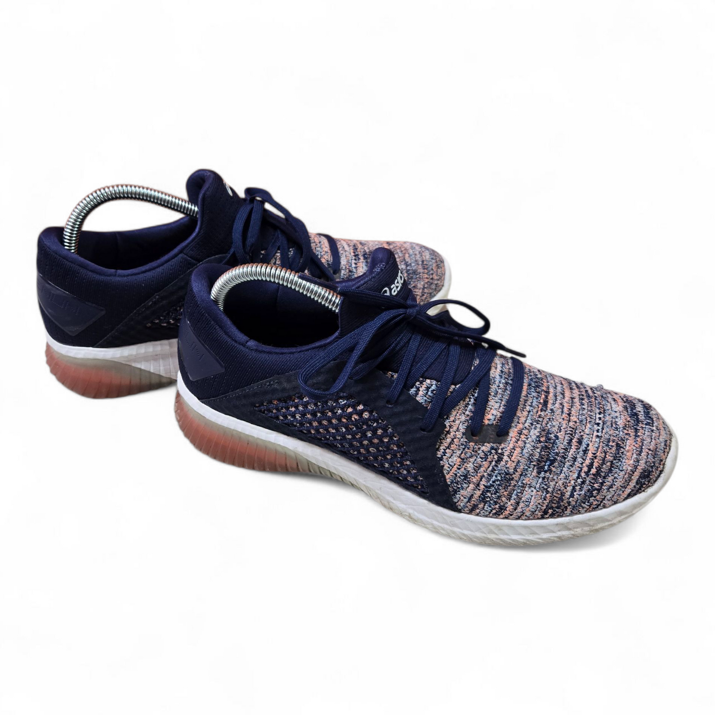 Asics Gel-Kenun Knit Womens Shoes Begonia Pink/Indigo Blue/White 9 US, 40.5 EUR