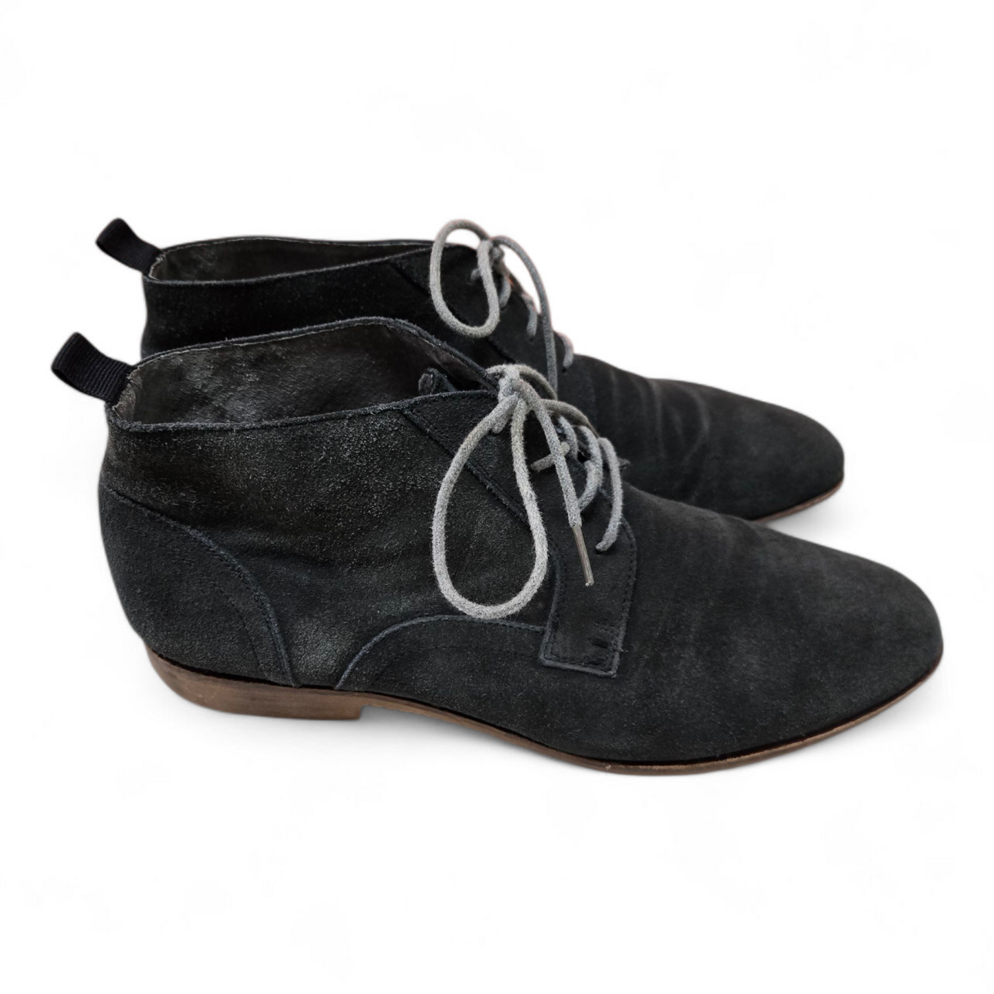 AQ by Aquila Mens Leather Boots Grey Suede Shoes Size 13 US, 12 UK, 46 EUR