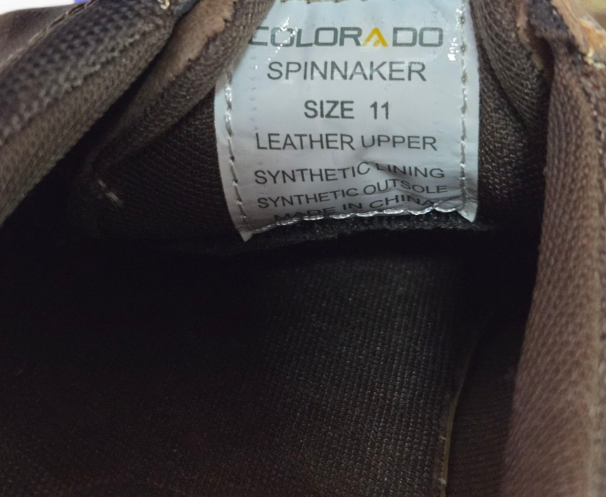 Colorado Spinnaker Mens Boat Shoes Brown Leather Size 11 US, 44 EUR, 10 AU/UK