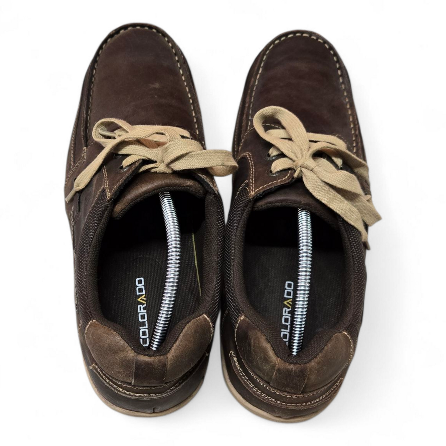 Colorado Spinnaker Mens Boat Shoes Brown Leather Size 11 US, 44 EUR, 10 AU/UK