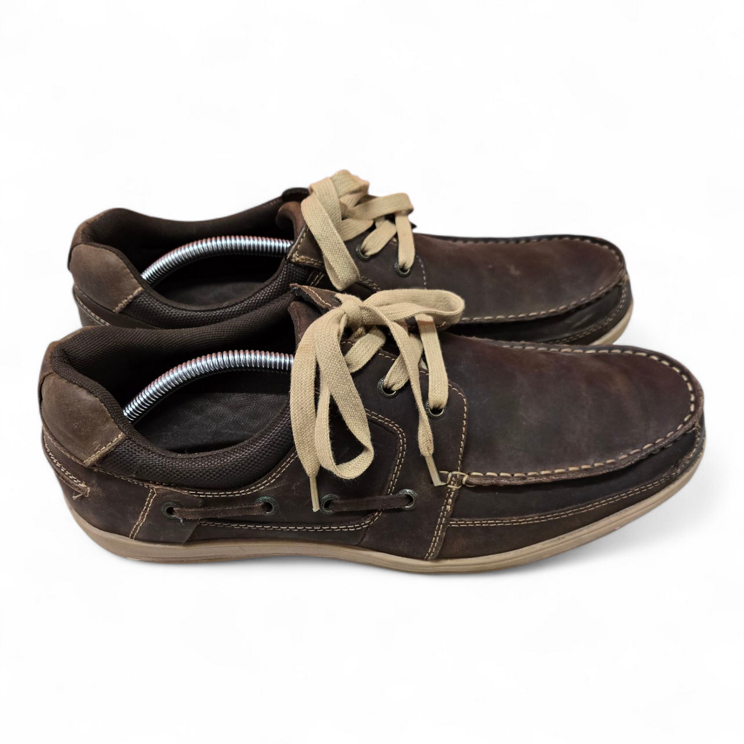 Colorado Spinnaker Mens Boat Shoes Brown Leather Size 11 US, 44 EUR, 10 AU/UK