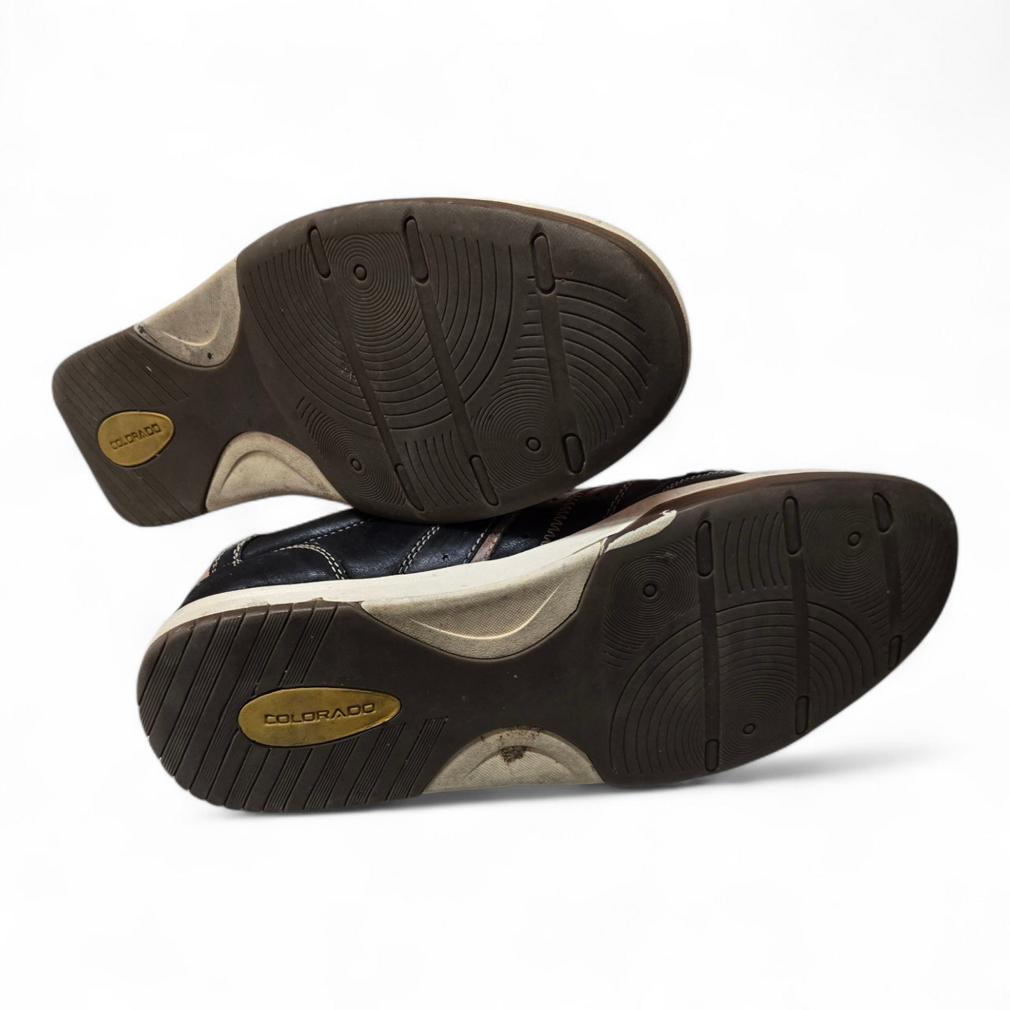 Colorado Voom Mens Shoes Black/Tan Leather Sneakers Size 11 US, 44 EUR, 10 AU/UK
