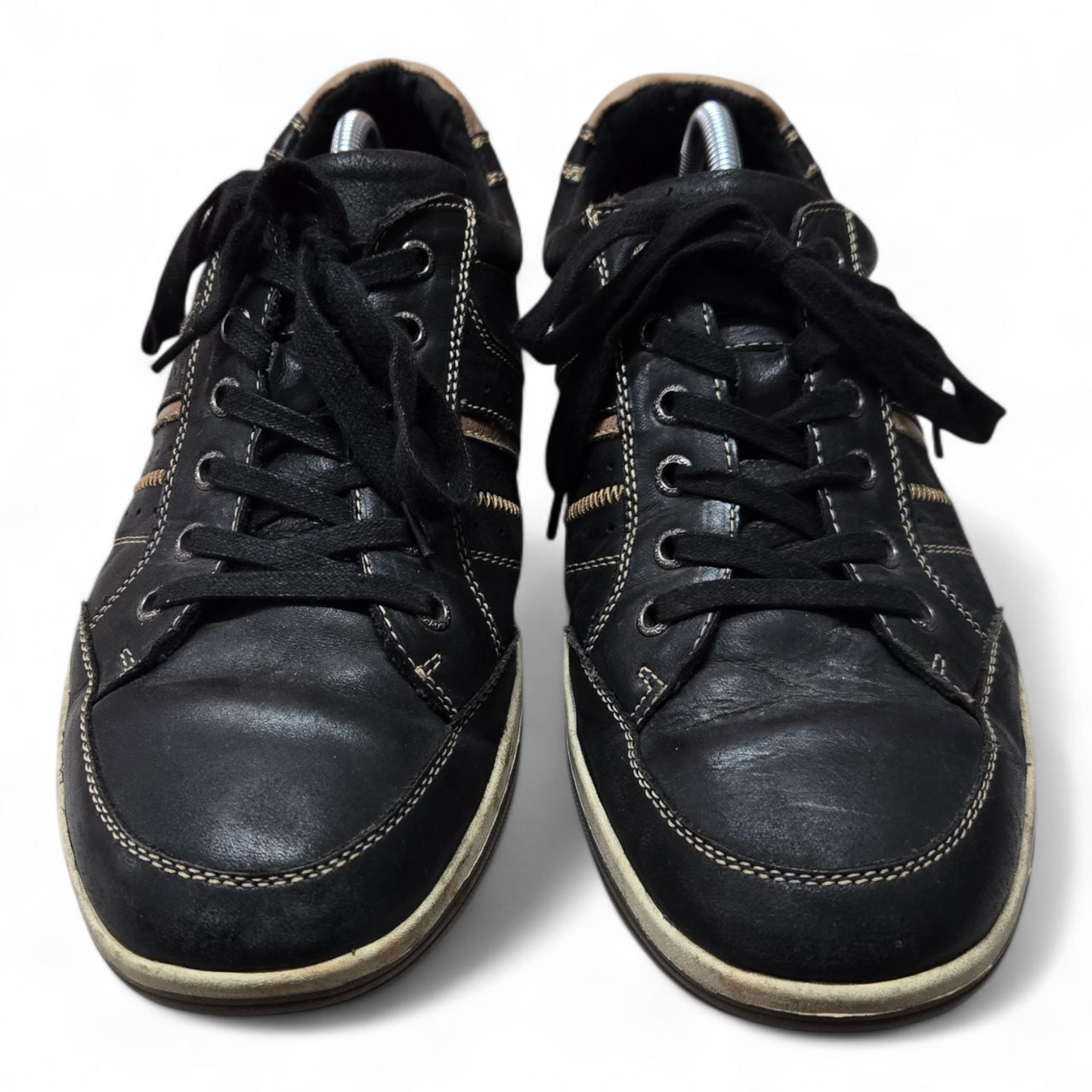 Colorado Voom Mens Shoes Black/Tan Leather Sneakers Size 11 US, 44 EUR, 10 AU/UK