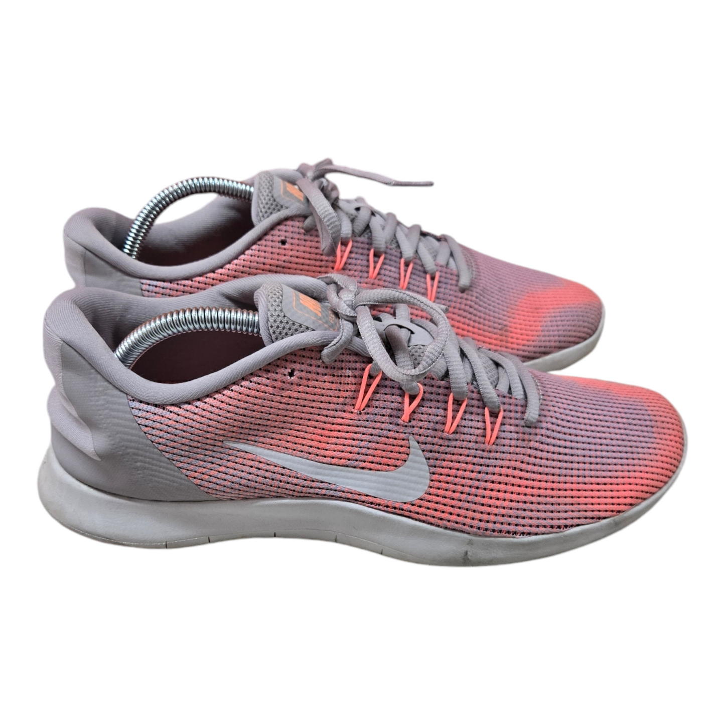 Nike Flex RN 2018 Womens Shoes Peach/Silver Runners Size 11 US, 8.5 UK, 43 EUR