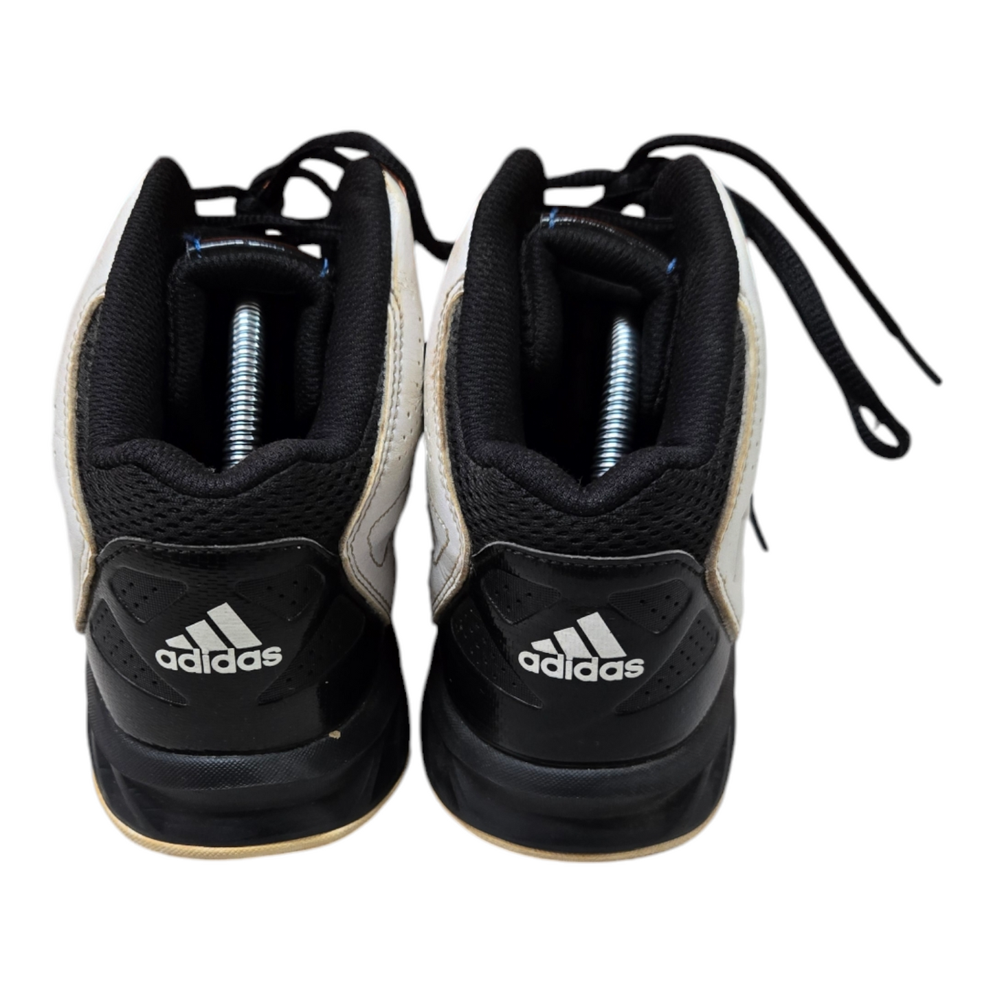 Adidas Hoop Fury Mens Basketball Shoes White/Blue Size 9.5 US, 9 UK, 43 1/3 EUR