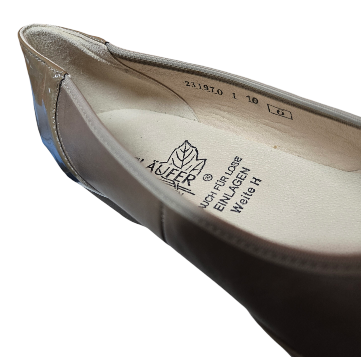 Waldlaufer Womens Slip On Shoes Leather Taupe Size 8 US/AU, 6 UK, 38.5 EUR - Like New