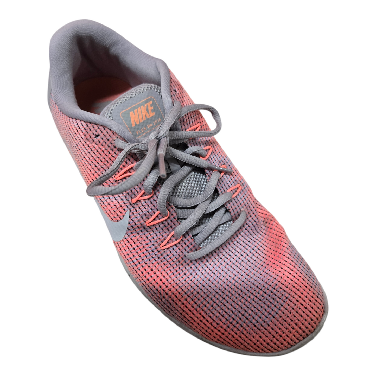 Nike Flex RN 2018 Womens Shoes Peach/Silver Runners Size 11 US, 8.5 UK, 43 EUR