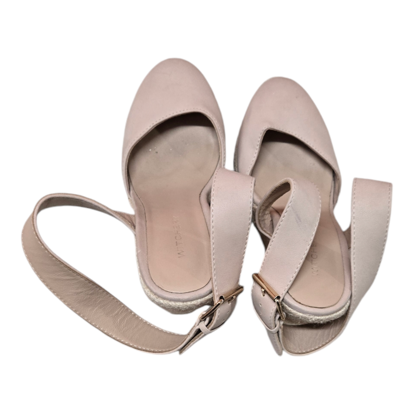 Witchery Wedge Womens Sandals Beige Shoes Size 9.5 US/AU, 7.5 UK, 40 EUR