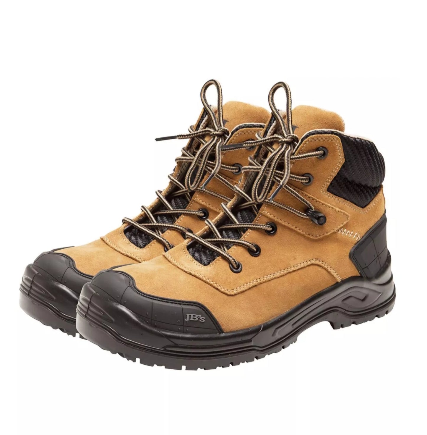 JB'S CYBORG ZIP SAFETY BOOT 9G5 Mens Wheat Heavy Duty Size 10 US, 9 AU/UK, 43 EU