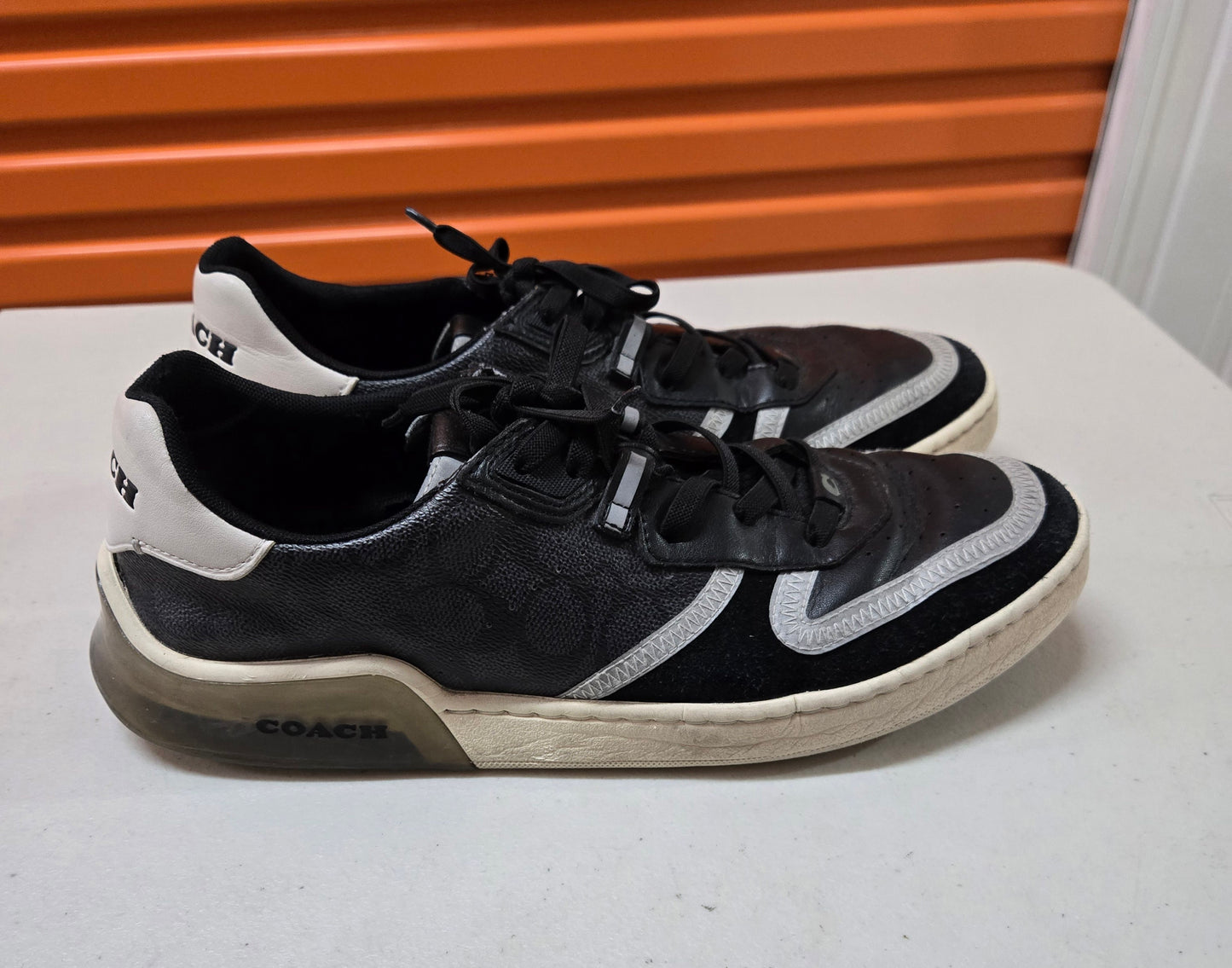 Coach Men's Signature Tech Court Trainers Charcoal/Black 11 US, 10 UK, 44.5 EUR
