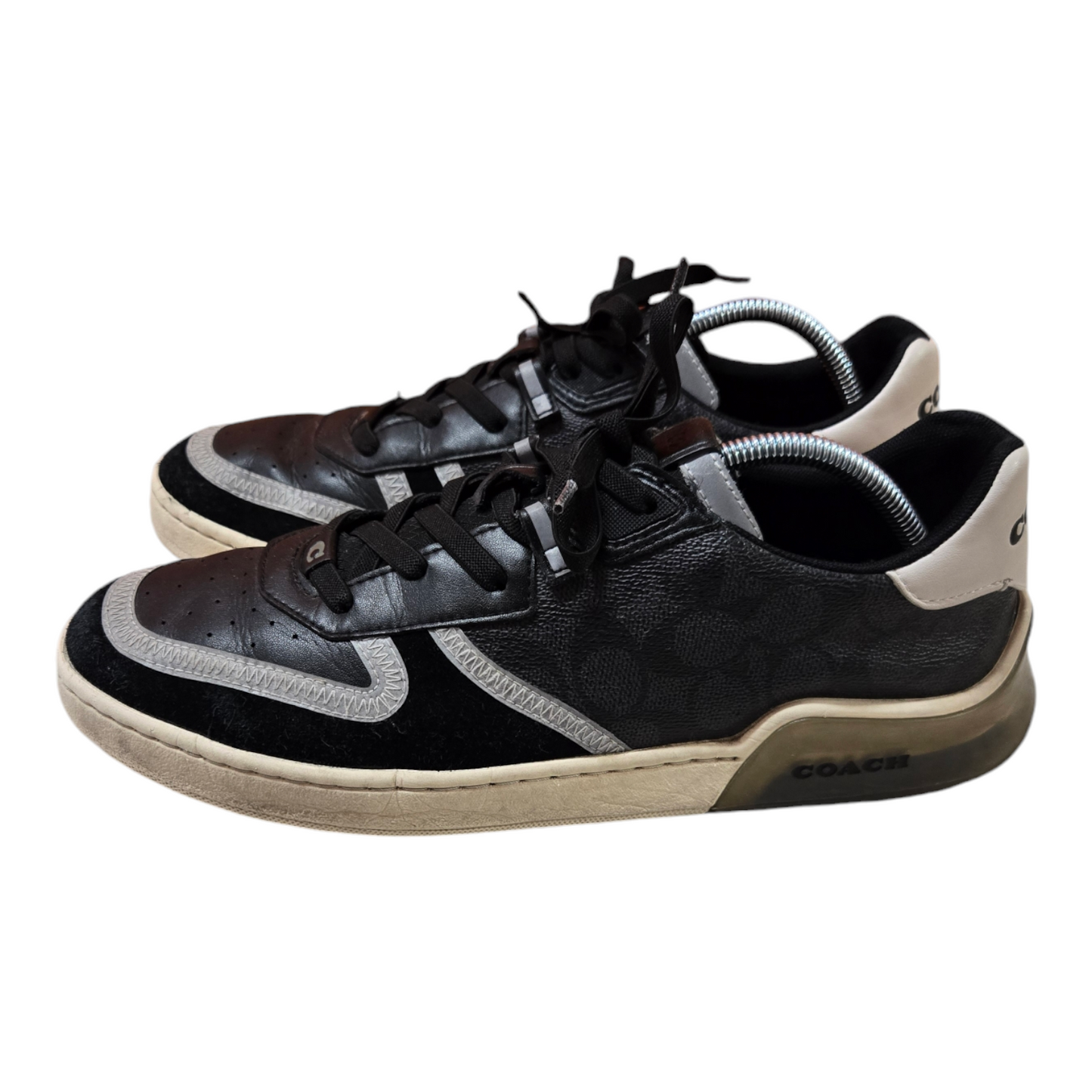 Coach Men's Signature Tech Court Trainers Charcoal/Black 11 US, 10 UK, 44.5 EUR