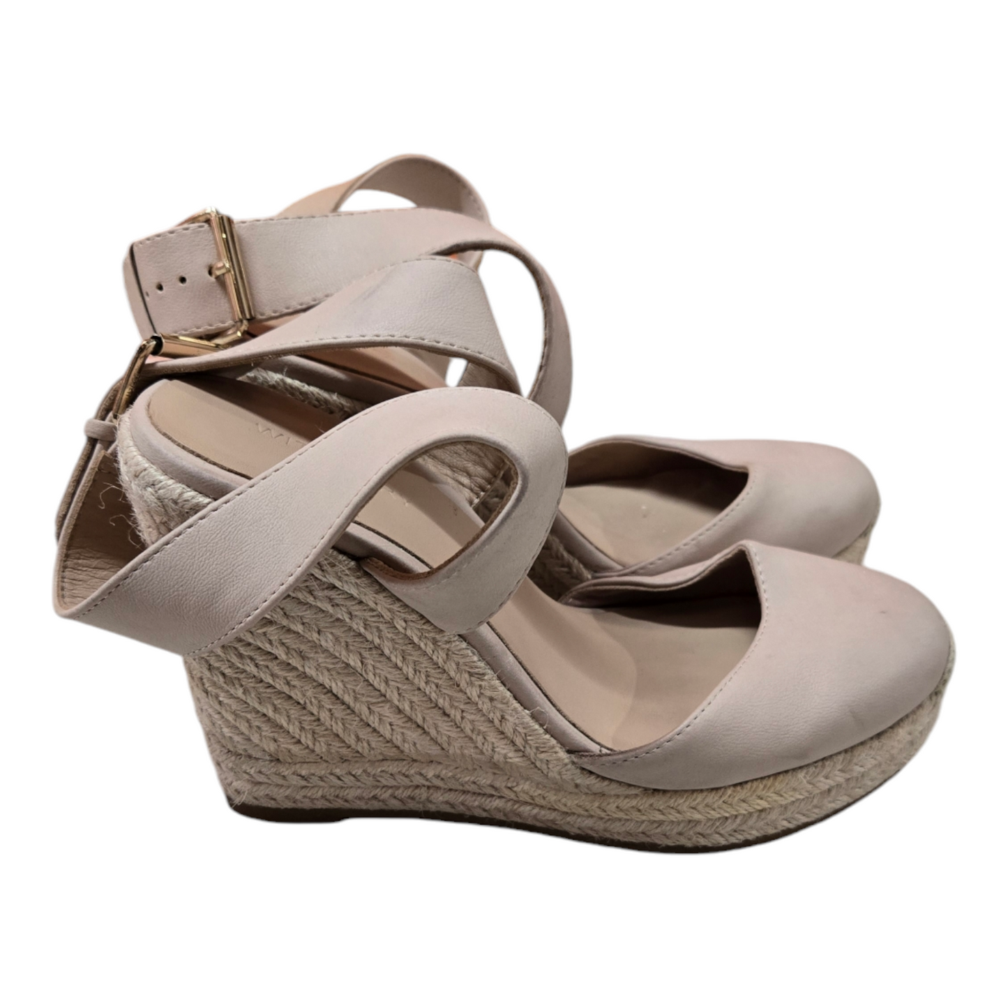 Witchery Wedge Womens Sandals Beige Shoes Size 9.5 US/AU, 7.5 UK, 40 EUR