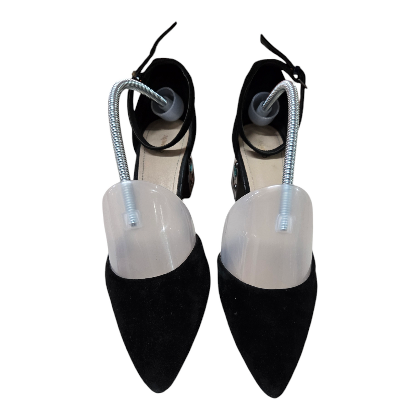 MIMCO Womens Leather Suede Sandals Black Shoes Size 9 AU/US, 7 UK, 40 EUR