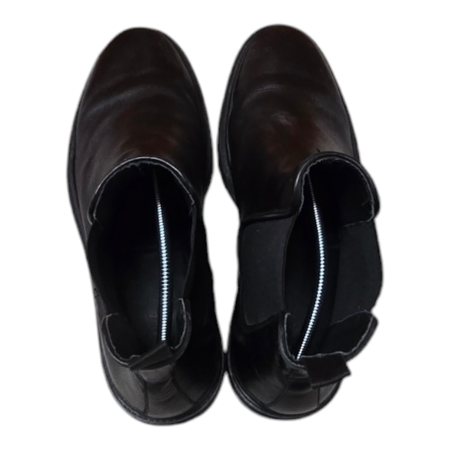 Aquila Mens Leather Boots Black Shoes Size 11 US, 10 UK, 44 EUR - Ready To Go