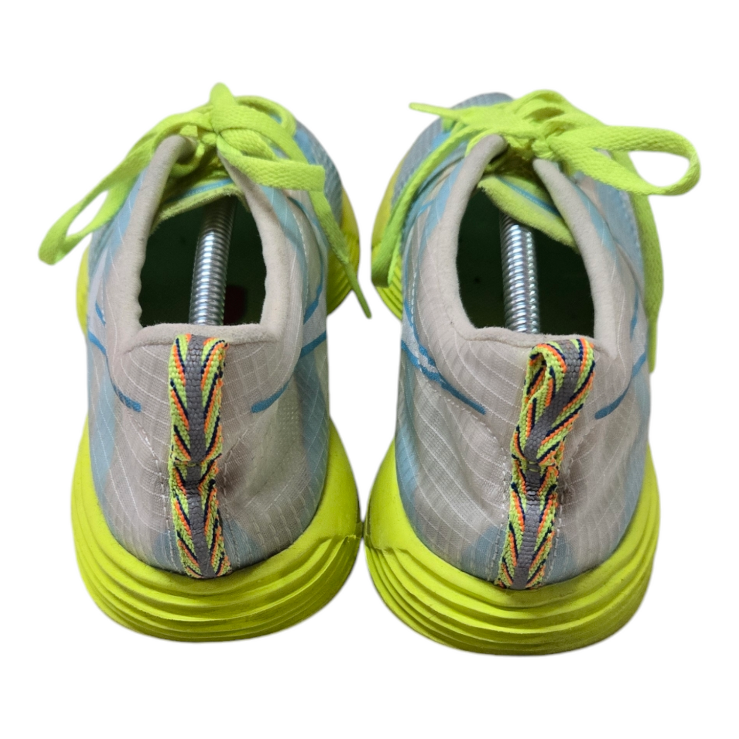 NIKE LunarMTRL+ Womens Shoes Blue/Silver/Lime Runners Size 8 US, 5.5 UK, 39 EUR