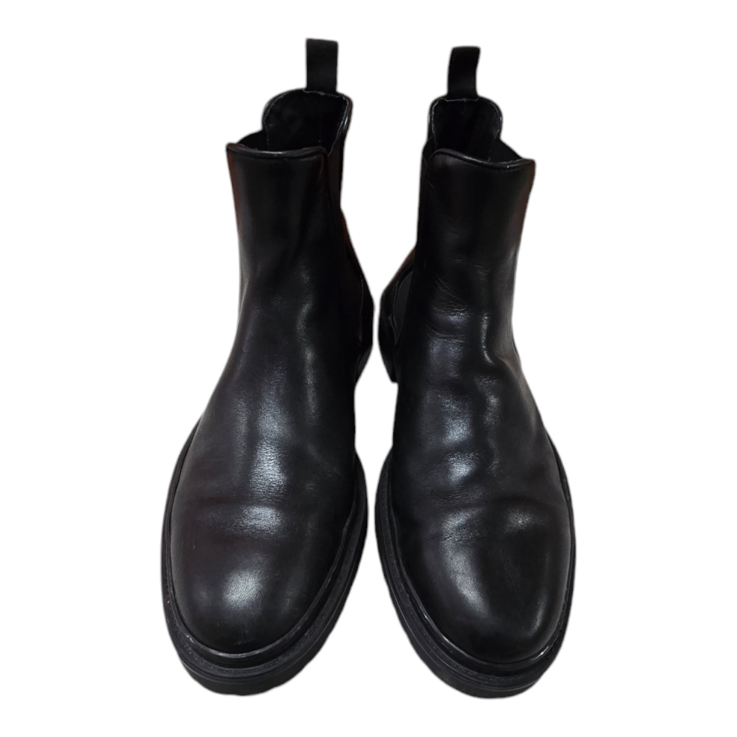 Aquila Mens Leather Boots Black Shoes Size 11 US, 10 UK, 44 EUR - Ready To Go