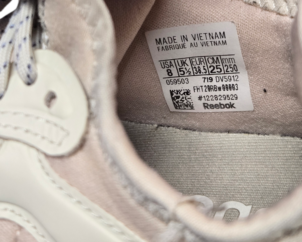 REEBOK Sole Fury 00 Womens Shoes Beige/Blue Runners Size 8 US, 5.5 UK, 38.5 EUR