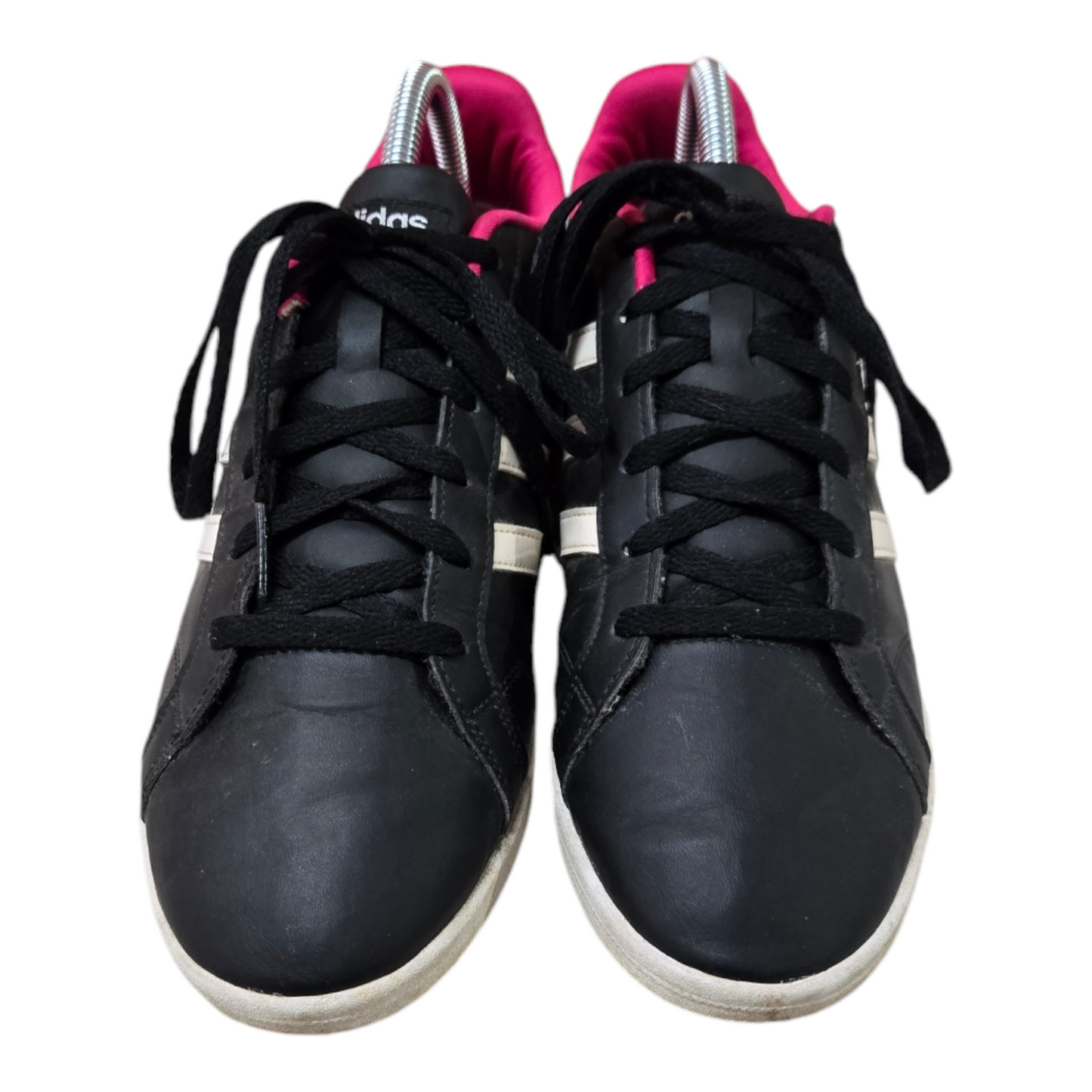 Adidas Neo Coneo QT Womens Shoes Black/White/Pink Trainers Size 9 US, 41 1/3 EU, 7.5 UK