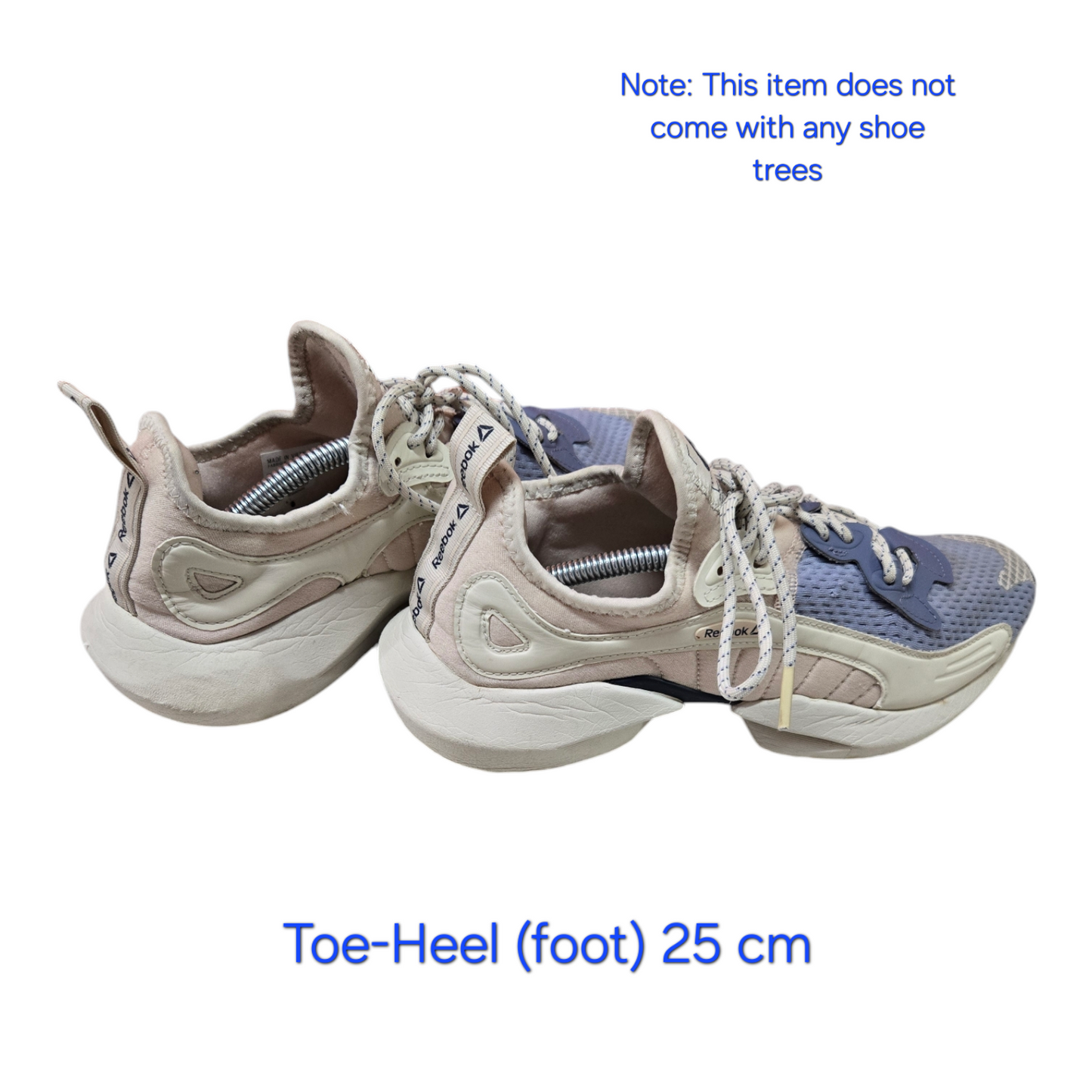 REEBOK Sole Fury 00 Womens Shoes Beige/Blue Runners Size 8 US, 5.5 UK, 38.5 EUR