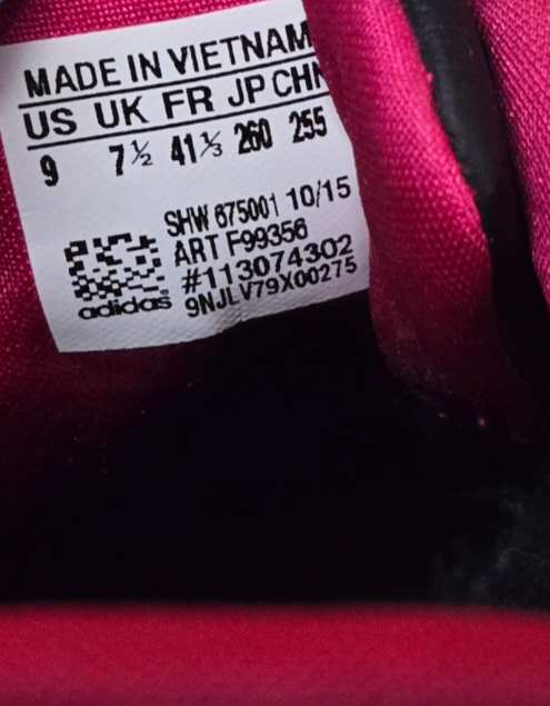 Adidas Neo Coneo QT Womens Shoes Black/White/Pink Trainers Size 9 US, 41 1/3 EU, 7.5 UK