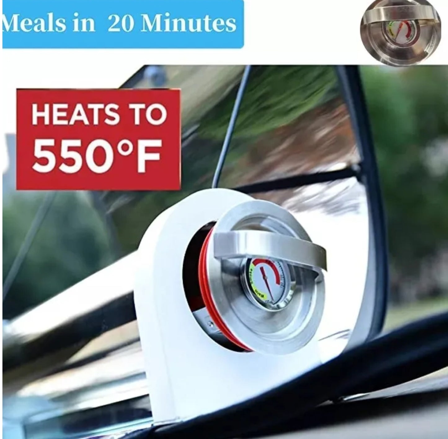 Solar Barbecue Cooker Food BBQ Camping Cooking New Model 66 cm & Portable