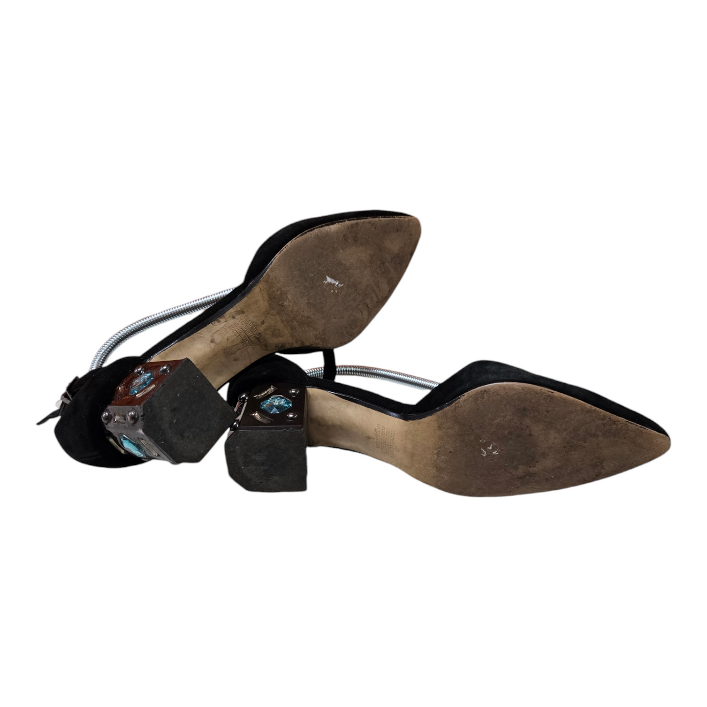 MIMCO Womens Leather Suede Sandals Black Shoes Size 9 AU/US, 7 UK, 40 EUR