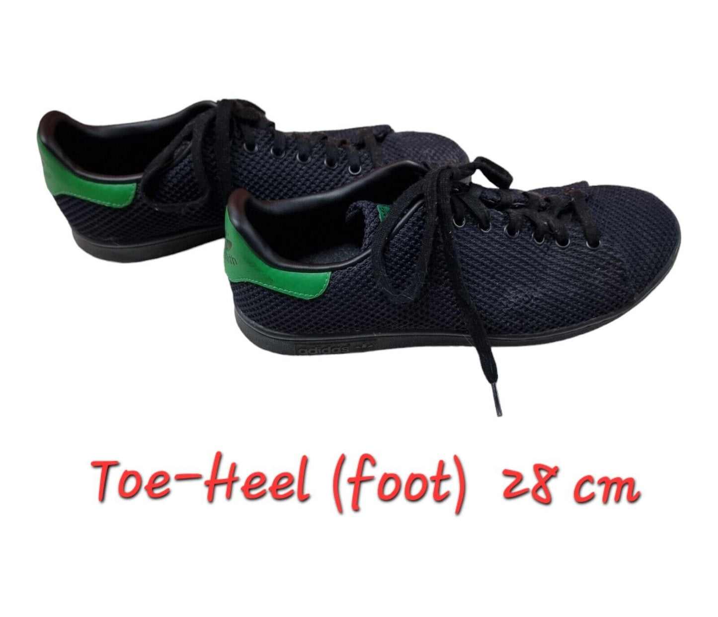 Adidas Stan Smith CK Mens Shoes Black/Green Sneakers Size 10 US, 9.5 UK, 44 EUR