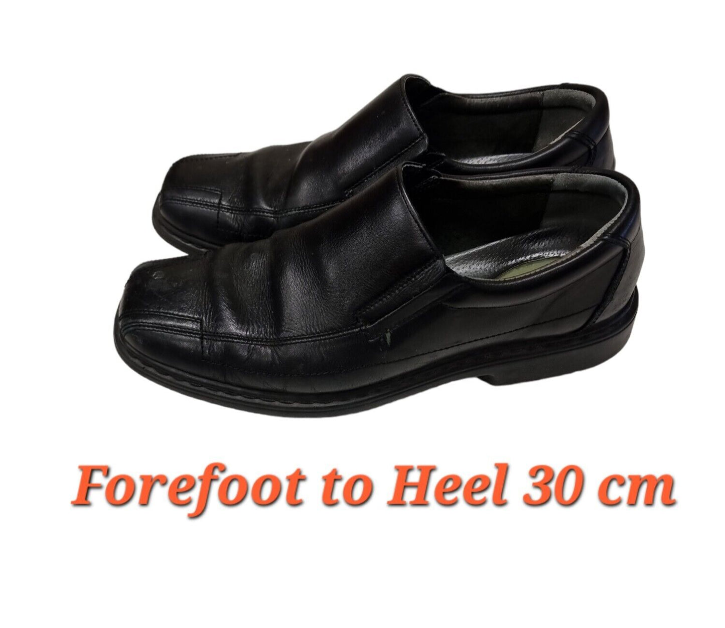 SARAMANDA Original Shoes Mens Leather Black Size 10 UK, 11 US, 44 EUR 👞