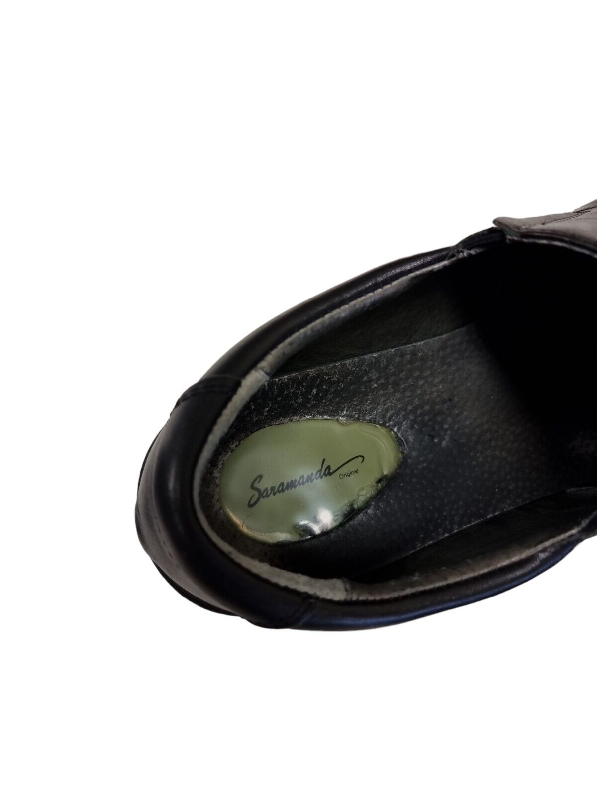 SARAMANDA Original Shoes Mens Leather Black Size 10 UK, 11 US, 44 EUR 👞