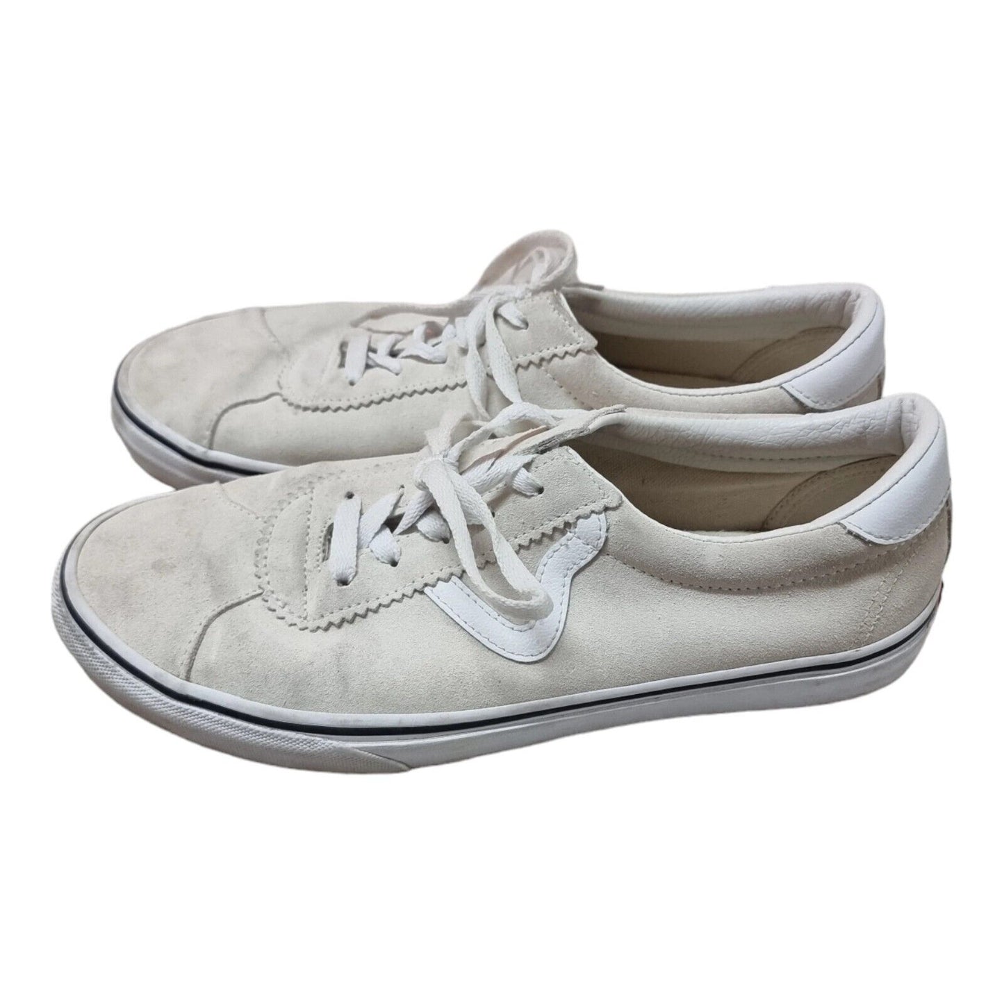 VANS Sport Mens Shoes Natural White Suede Skate Sneakers Size 10 US, 9 UK, 43 EU