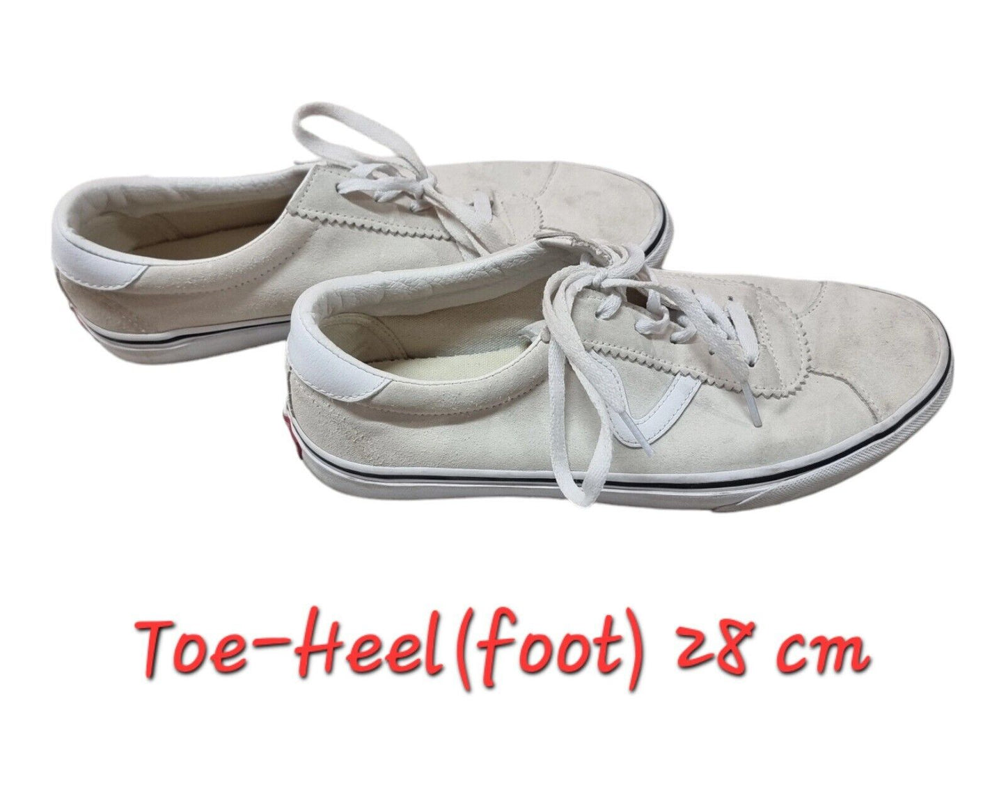 VANS Sport Mens Shoes Natural White Suede Skate Sneakers Size 10 US, 9 UK, 43 EU