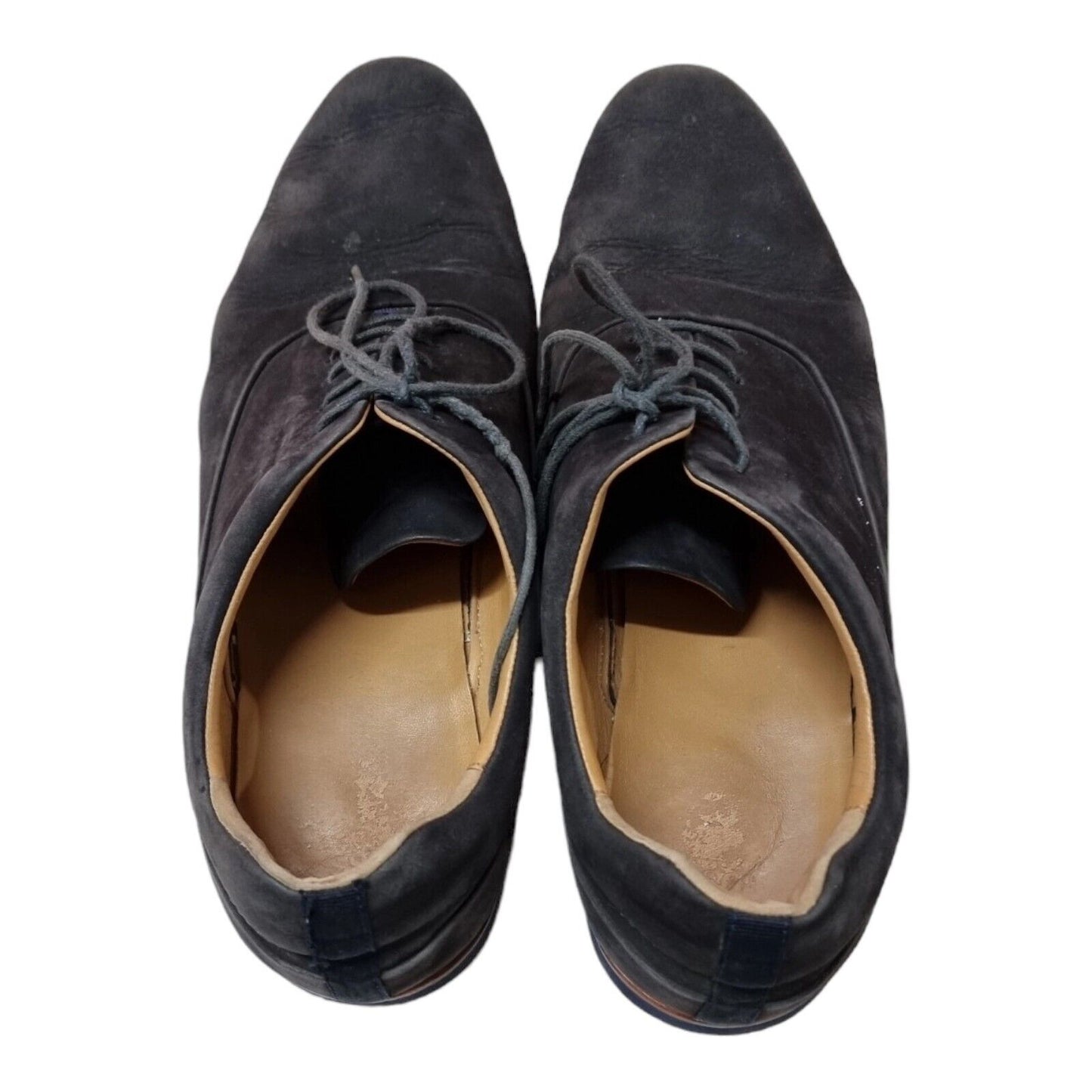HUGO BOSS Mens Shoes Leather Upper Charcoal Size 45 EUR, 12 US, 11 UK 👞