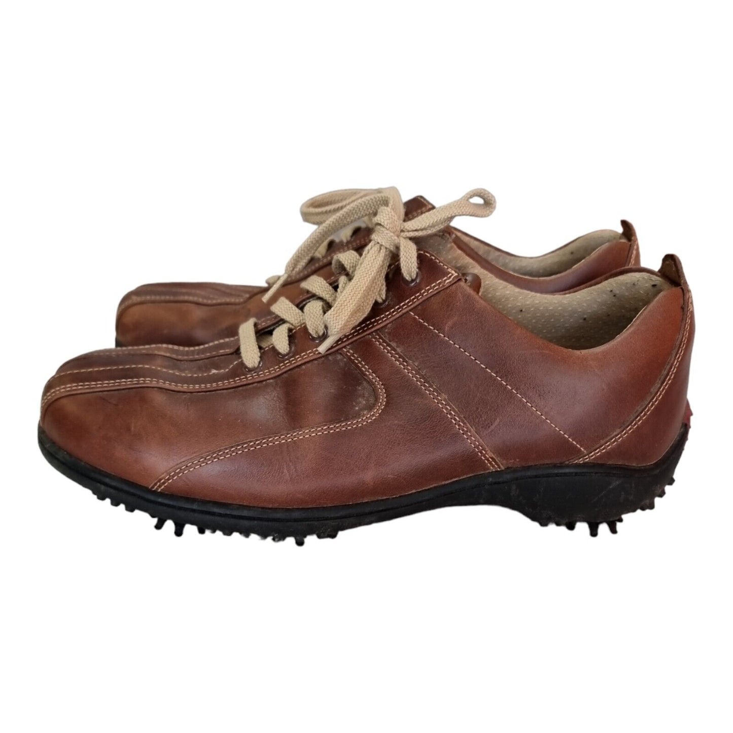FOOTJOY FJ Golf Shoes Mens Brown Leather Boots Size 8 US, 7 UK, 40.5 EUR ⛳️