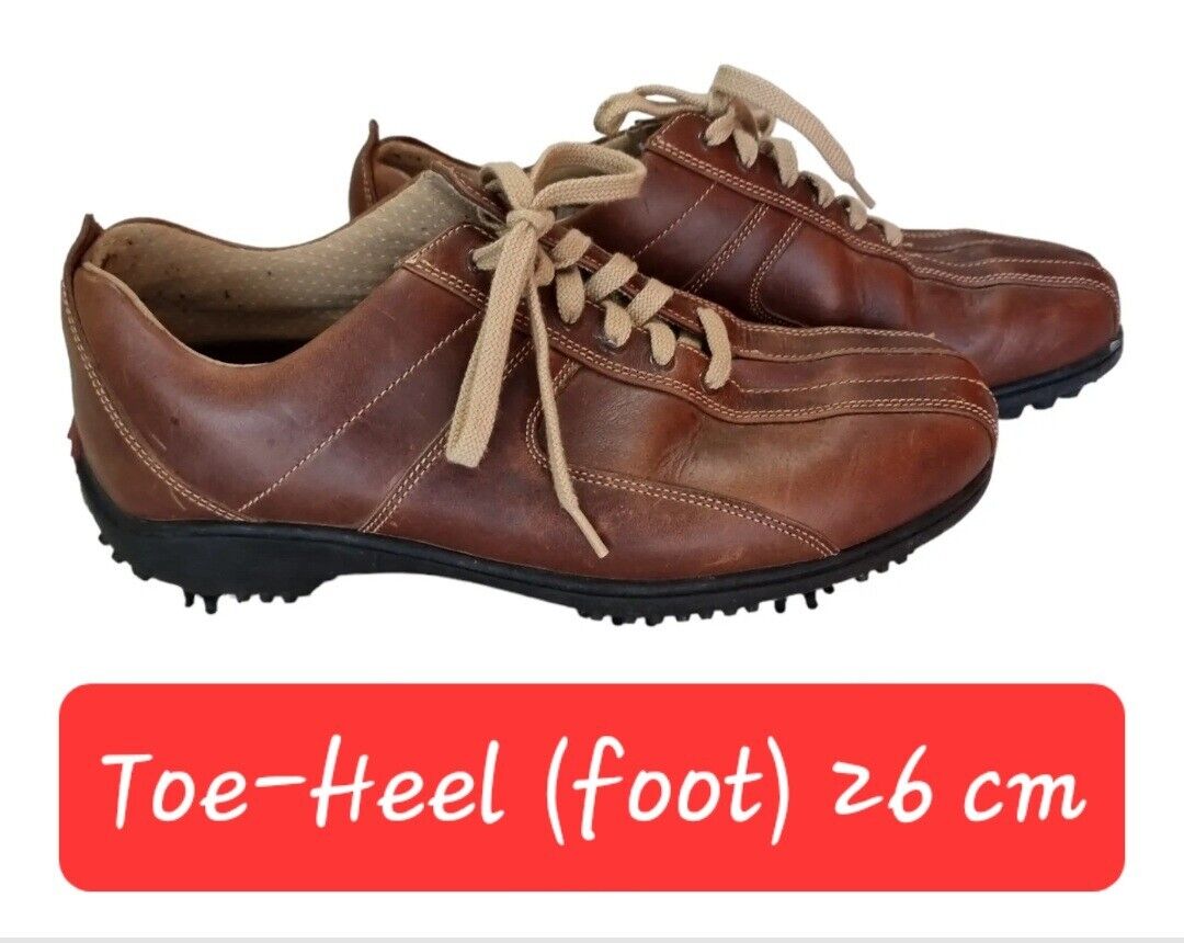 FOOTJOY FJ Golf Shoes Mens Brown Leather Boots Size 8 US, 7 UK, 40.5 EUR ⛳️