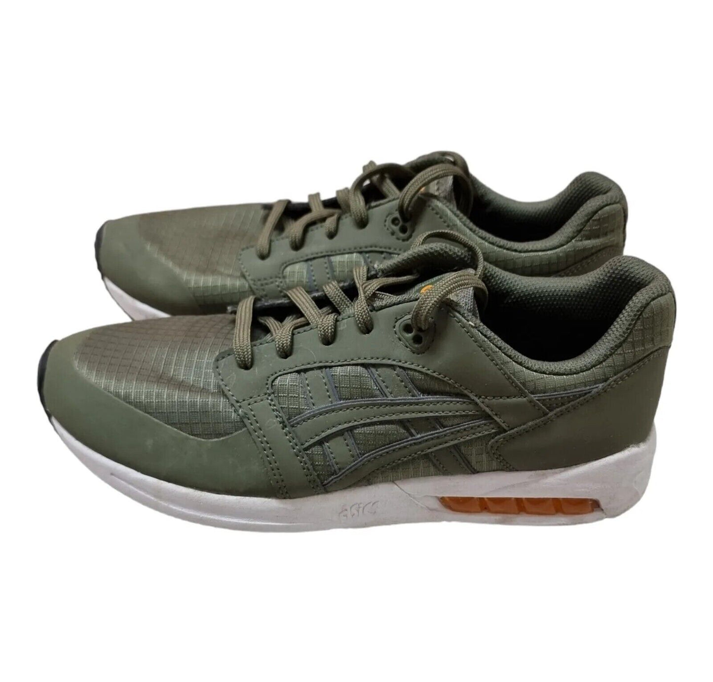 ASICS Gel Shoes Mens Green Sneakers Size 7 US, 40 EU Runners - Great Condition🟢