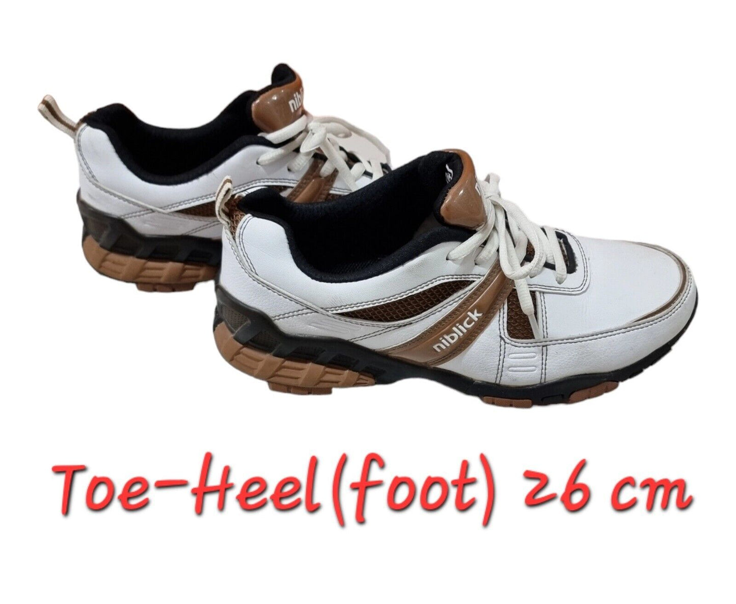 NIBLICK Euroa Mens Golf Shoes White Boots Size 8 US, 7.5 UK/AU, 41 EUR ⛳️