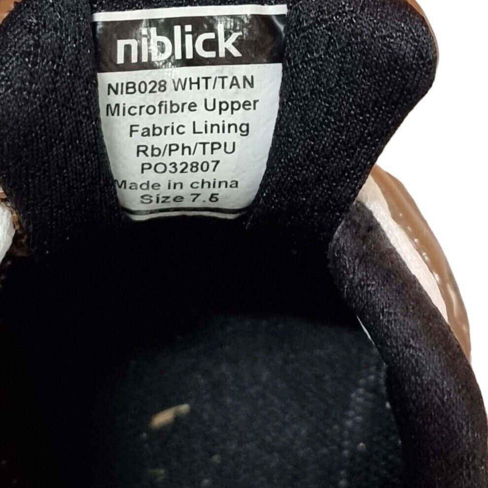 NIBLICK Euroa Mens Golf Shoes White Boots Size 8 US, 7.5 UK/AU, 41 EUR ⛳️